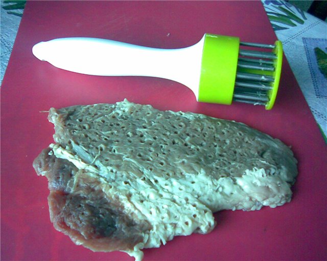 Tenderizer, kladivo, aviváž