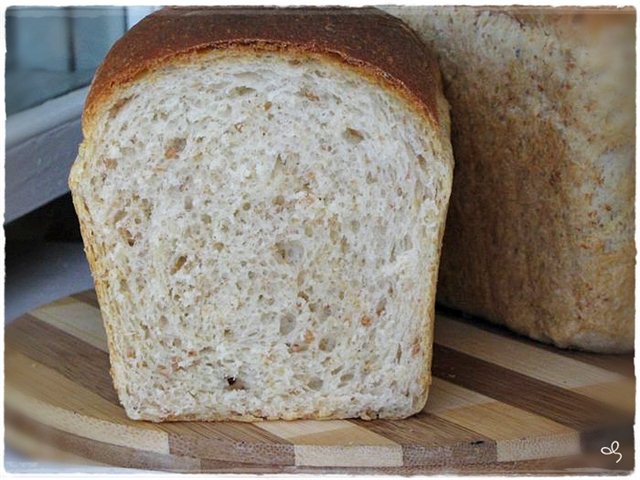 Meergranen tarwebrood met gefermenteerde gebakken melk en wei (oven)