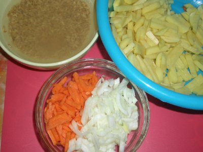 Mushroom soup with champignons in a multicooker Brand 701