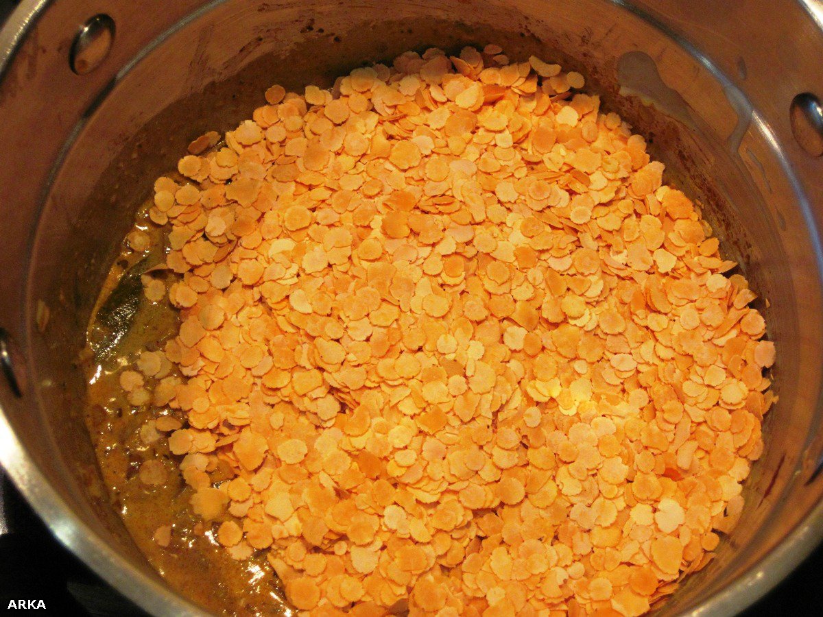 Chuletas de cordero al curry de lentejas