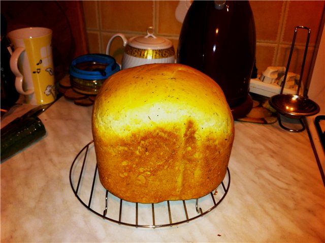 Pane alla cipolla e aneto (macchina per il pane)