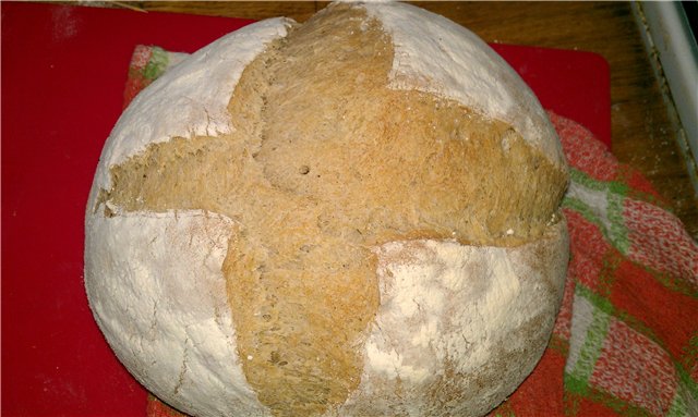 Bretons brood (Pain de Breton) in de oven