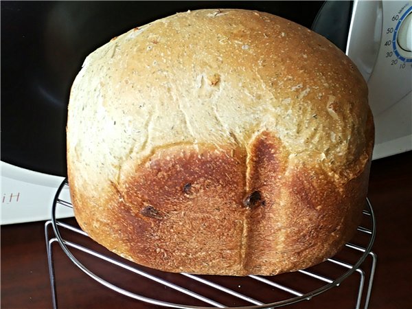 Pane alle cipolle all'aneto (macchina per il pane)