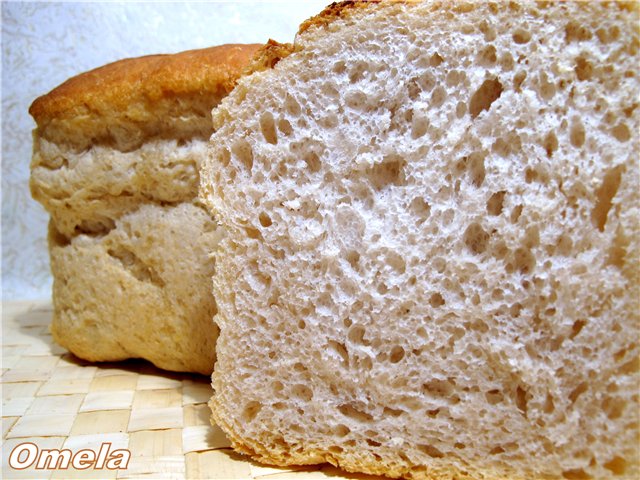 Pane di grano "Lacy" con lievito madre