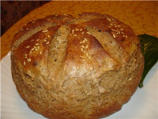 Pan de trigo sobre masa madura (autoleudado)