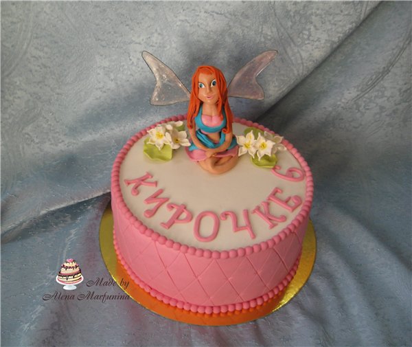 Torte con fate basate sul cartone animato Winx e altri