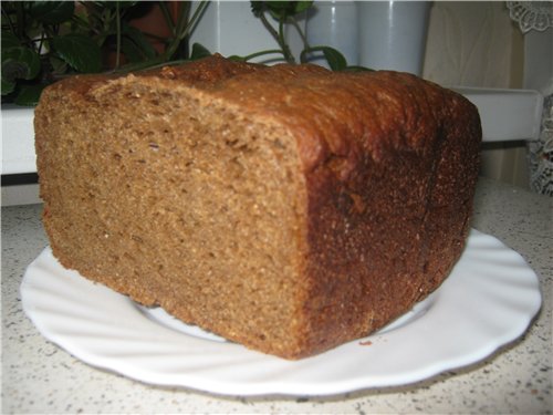 Pane Borodino Lo stesso nella macchina per il pane