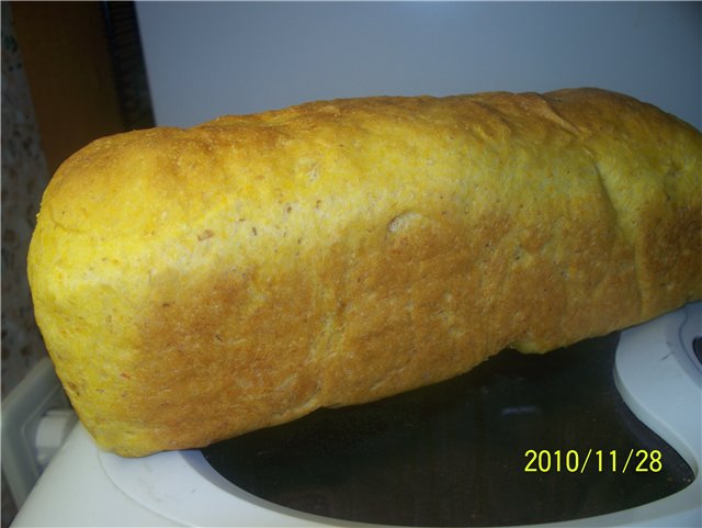 Pan de crema de zanahoria y avena (horno)