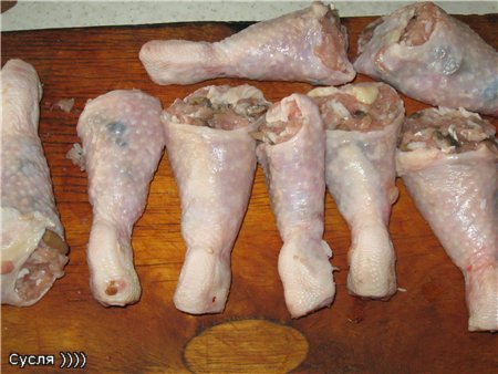 Cosce di pollo ripiene