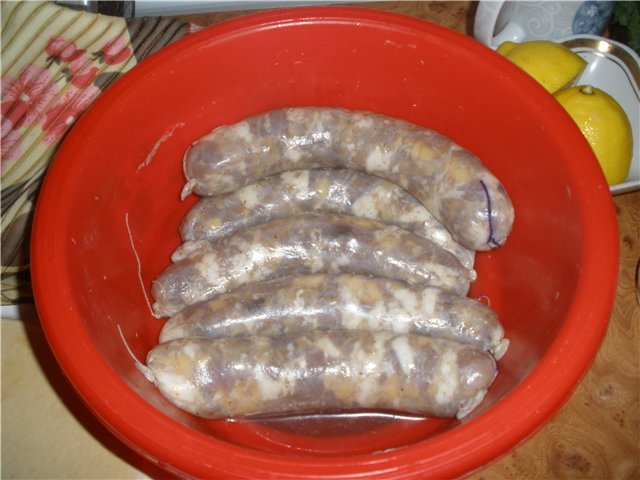 Sausage at home