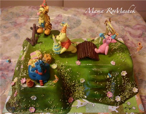 Torte basate sul cartone animato Winnie the Pooh e tutto, tutto, tutto