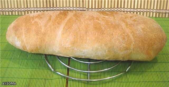 Italian bread (Ann Thibeault) in the oven