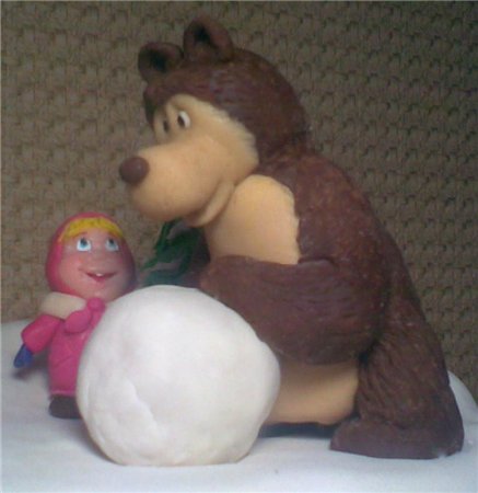 Cakes based on the cartoon Masha and the Bear