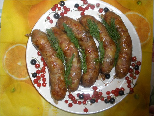 Sausage at home