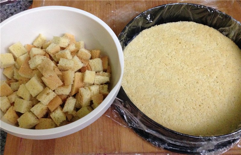 Pastel de tres sabores galleta-gelatina (varias versiones)