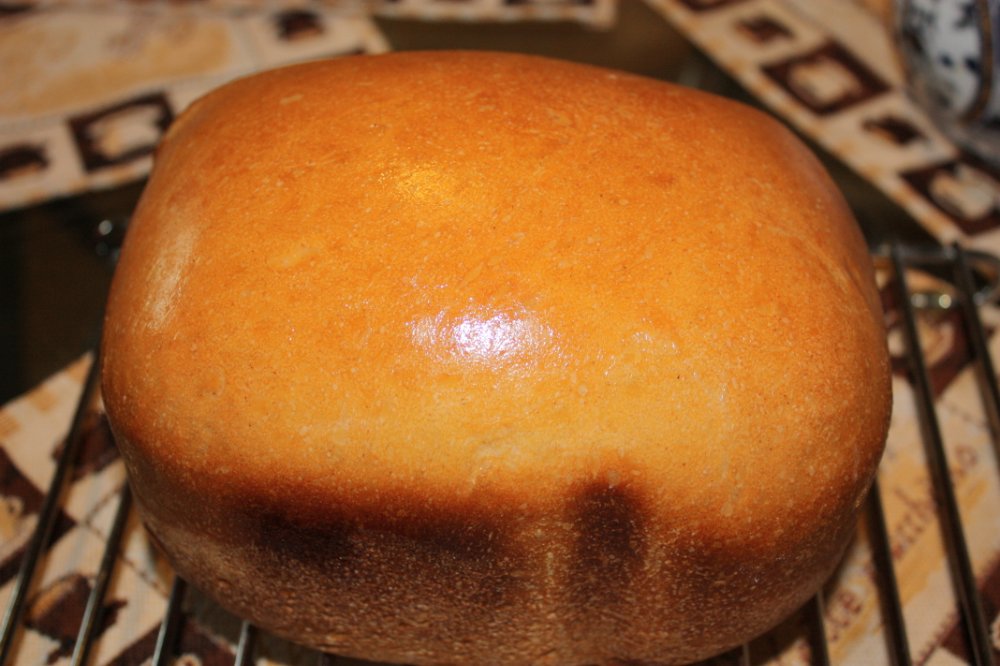 Pan de masa madre francesa en una panificadora