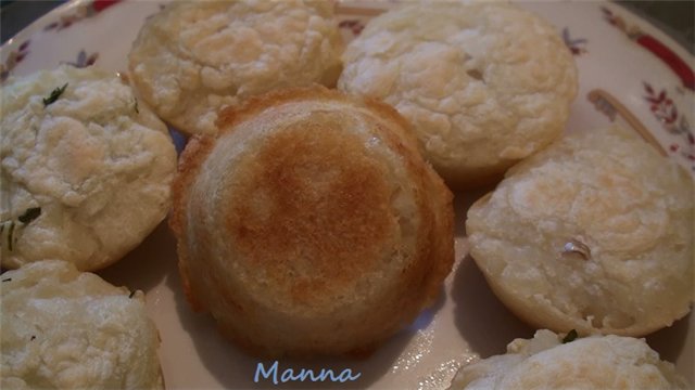 Muffins de patata y guisos con pescado