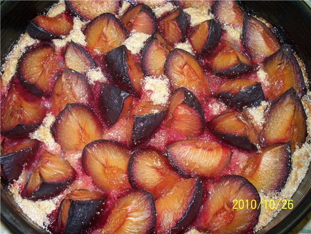 Pastel de frutas de avena