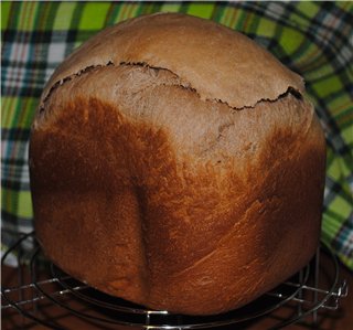 Pane al burro con panna acida al cioccolato (macchina per il pane)