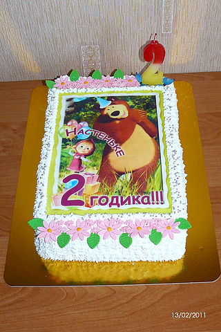 Cakes based on the cartoon Masha and the Bear