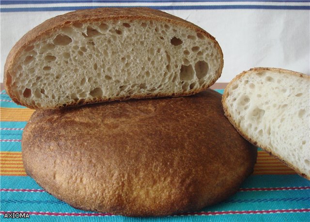 Italiaans brood (Ann Thibeault) in de oven