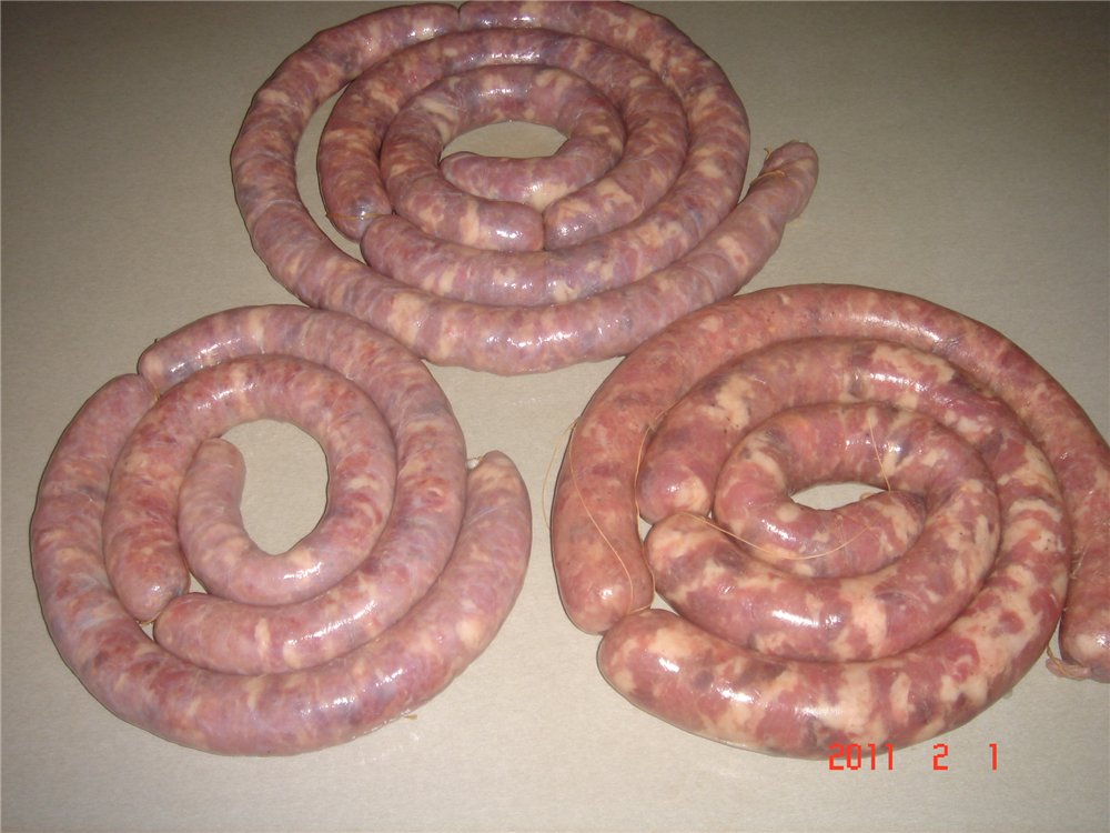 Sausage at home