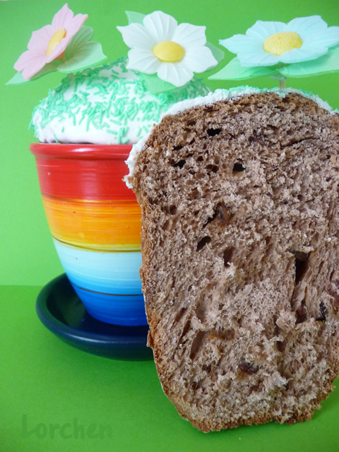 Pastel de Pascua con chocolate