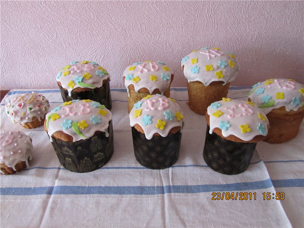 Kulich con Myasoedovskaya en el horno (clase magistral)