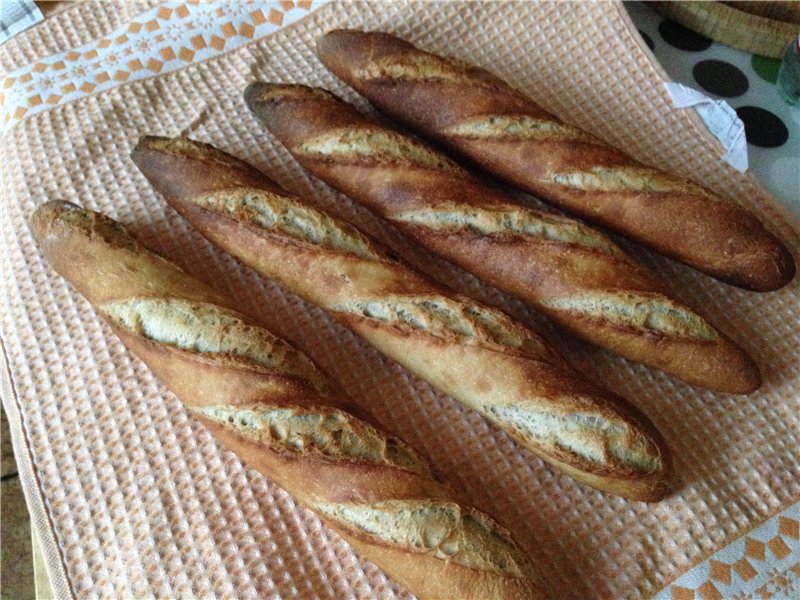 Baguette di lievito liquido