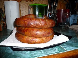 Sausage at home