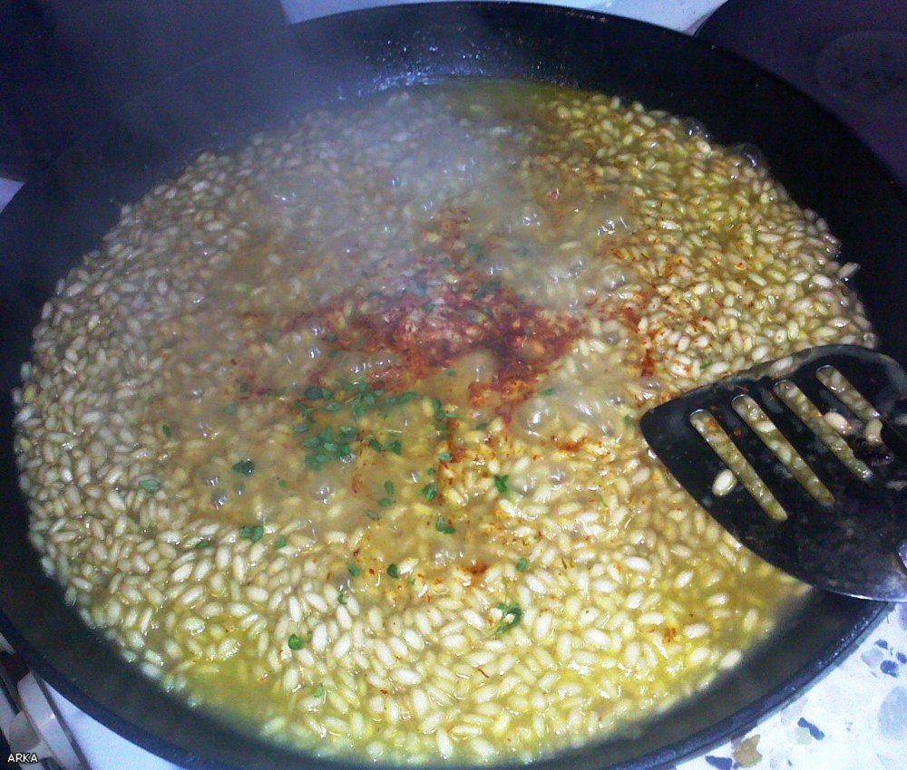 Risotto con mariscos