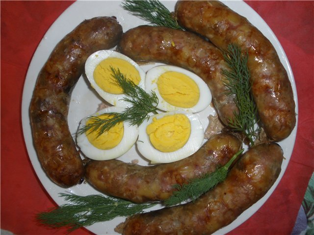 Sausage at home