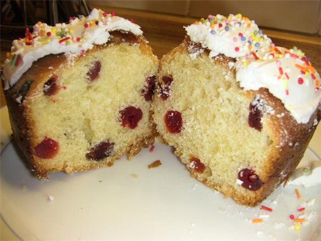 Kulich con Myasoedovskaya en el horno (clase magistral)