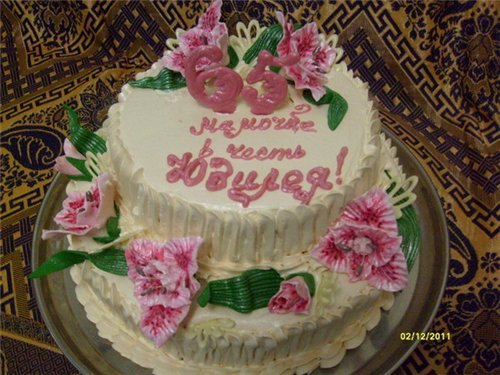 Mga cake ng bulaklak