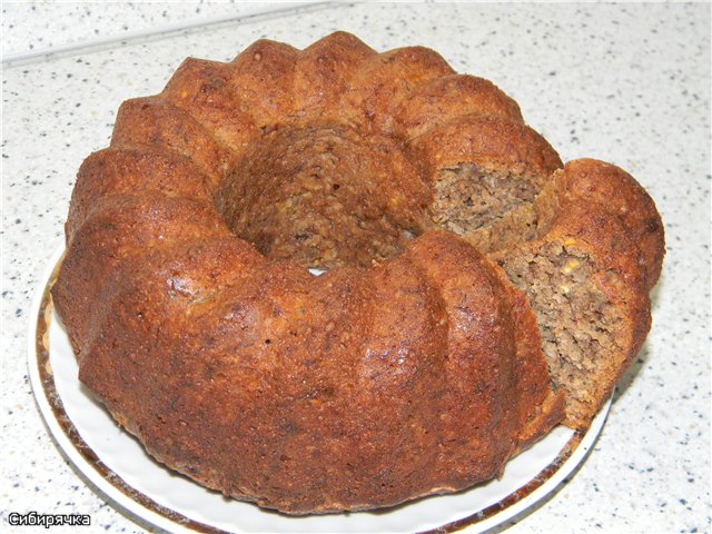 Banana oat cake