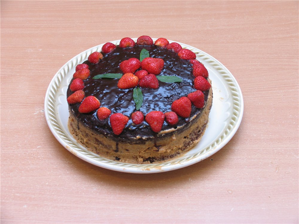 Torta al cioccolato in acqua bollente