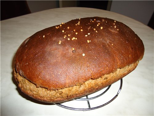 Pane di segale e grano su yogurt (al forno)