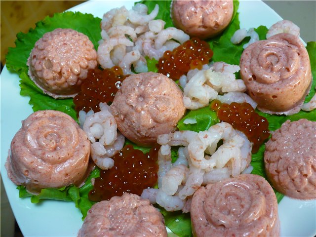 Krabsticksalade Krab-eter-voorgerecht