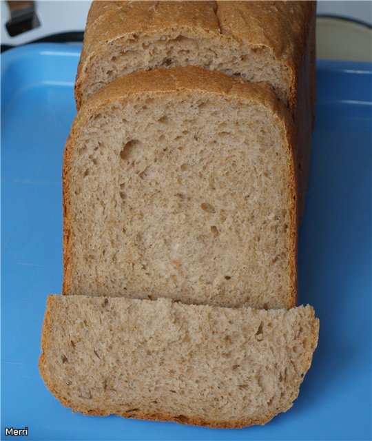 Czech bread Šumava with buttermilk in a bread machine