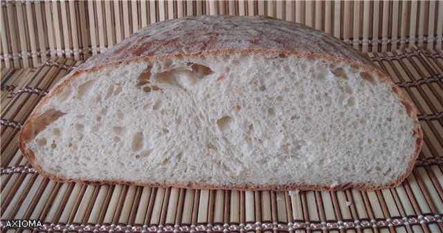 Italiaans brood (Ann Thibeault) in de oven