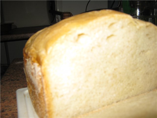 French bread in a bread maker