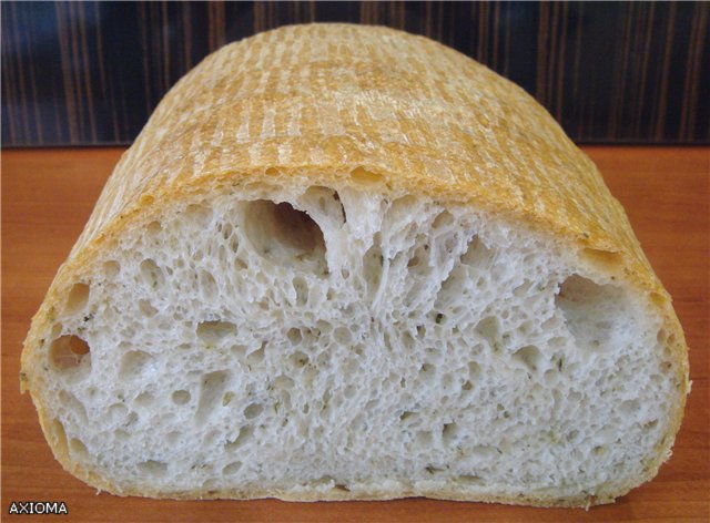 Italian bread (Ann Thibeault) in the oven