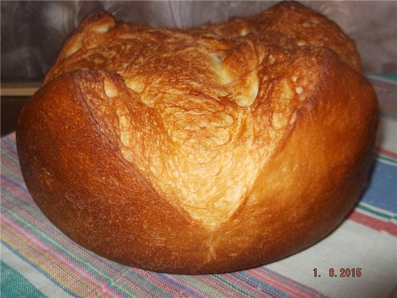 Cuban bread (in the oven)