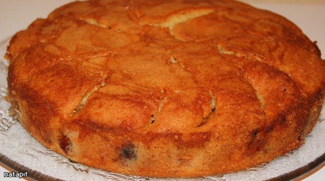 Torta di pesche noci