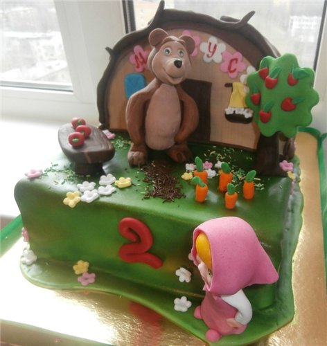 Torte basate sul cartone animato Masha e Orso