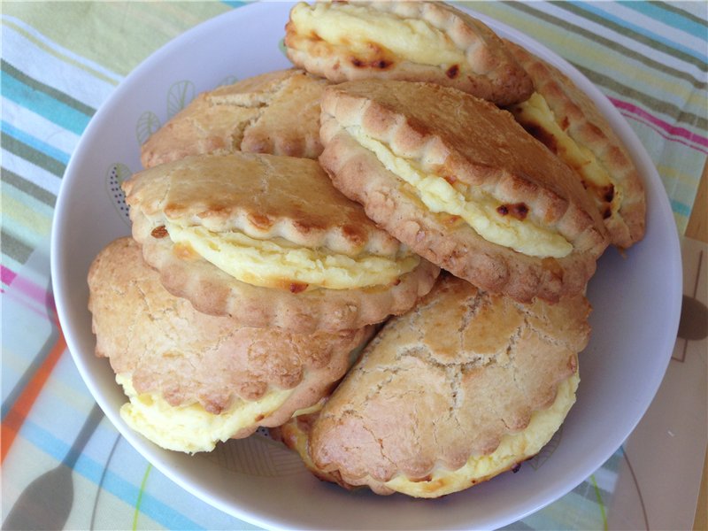 Pentole di pasta frolla con ricotta (ricetta per esercizi di ristorazione, 1968)