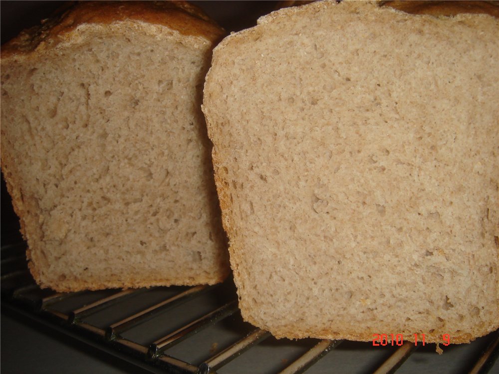 Pane di segale di grano con lievito naturale di segale.