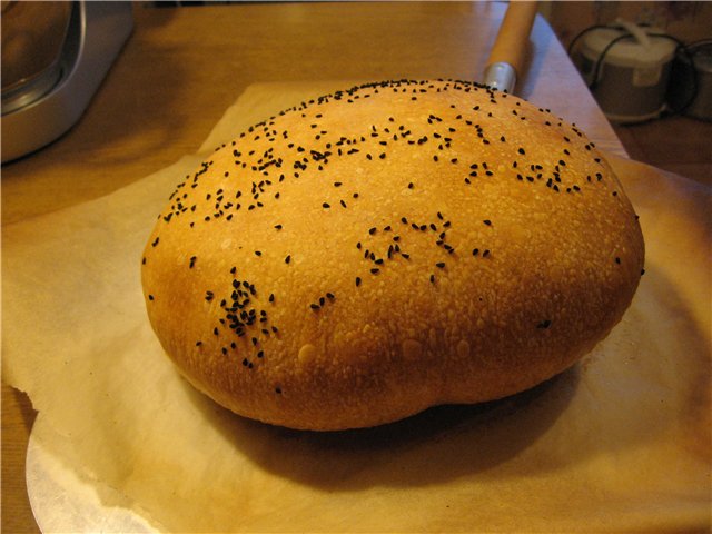 Italian bread (Ann Thibeault) in the oven