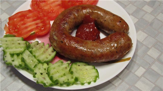 Sausage at home