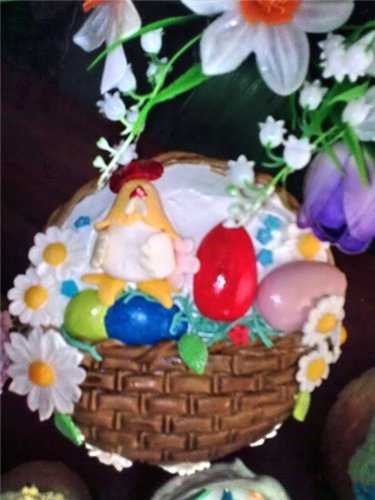 Examples of decorating Easter cakes and Easter